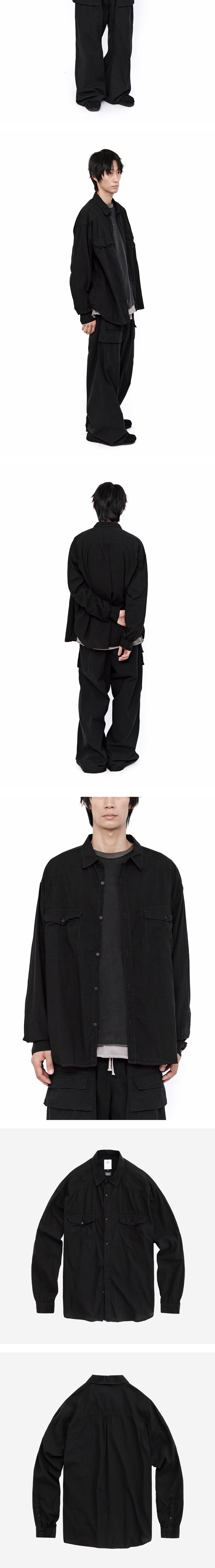 Polyteru - Loosed Tenco Western Shirts (Black) product image 4 | TRAB K-Fashion Australia