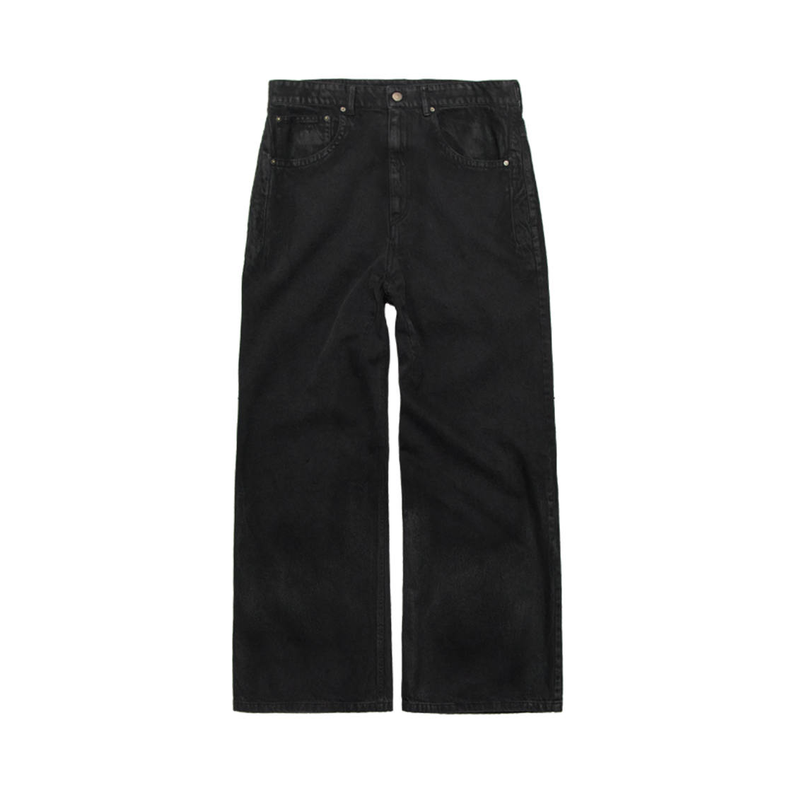 Polyteru - Loosed Coated Jeans (Coated Black) product image 1 | TRAB K-Fashion Australia