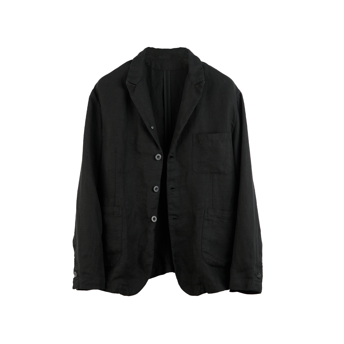 Polyteru - Linen Blazer (Black) product image 1 | TRAB K-Fashion Australia