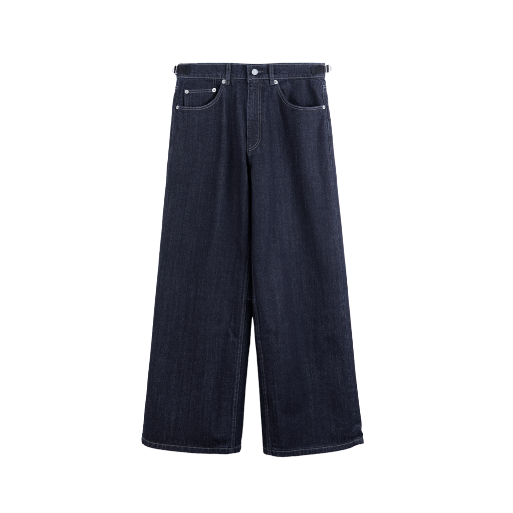 Polyteru - Gosima Denim Pants 1 (Wash Indigo) product image 1 | TRAB K-Fashion Australia