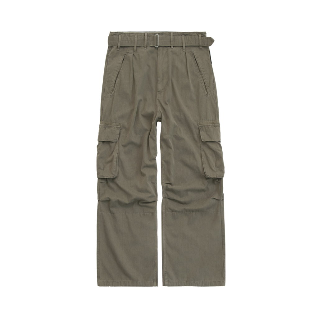 Polyteru - Belted Cargo Pants 1.2v (Deep Beige) product image 1 | TRAB K-Fashion Australia