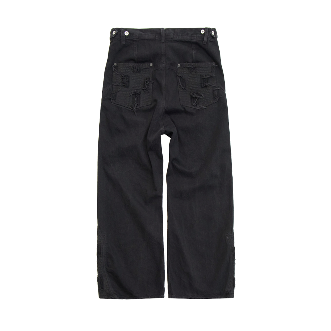 Polyteru - 1011 Western Boro Pants (Black Denim) product image 2 | TRAB K-Fashion Australia