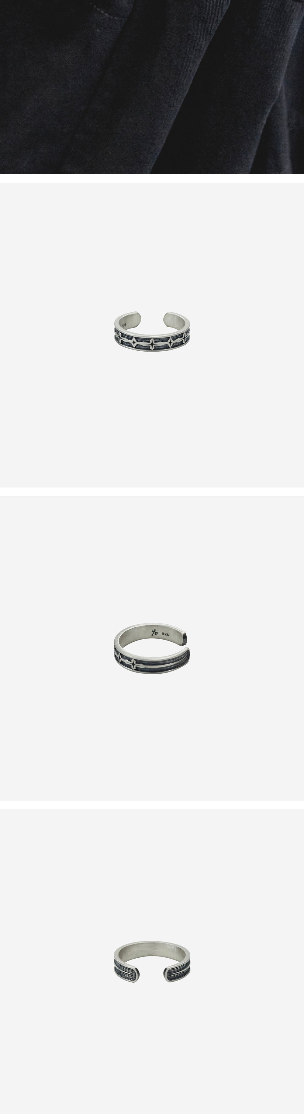 Polyteru - 925 Silver Ring 005 (Star) product image 4 | TRAB K-Fashion Australia