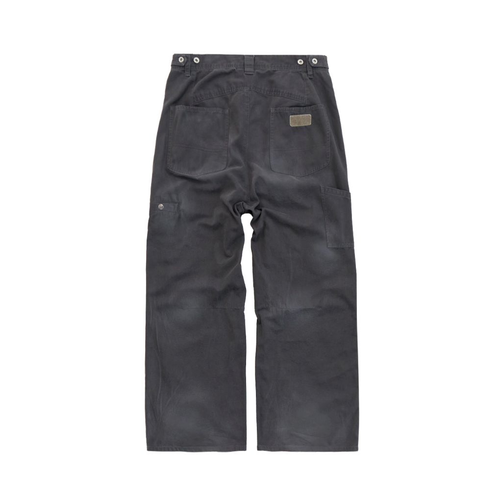 Polyteru - Hard Washed Double Knee Pants (Ink Charcoal) product image 2 | TRAB K-Fashion Australia