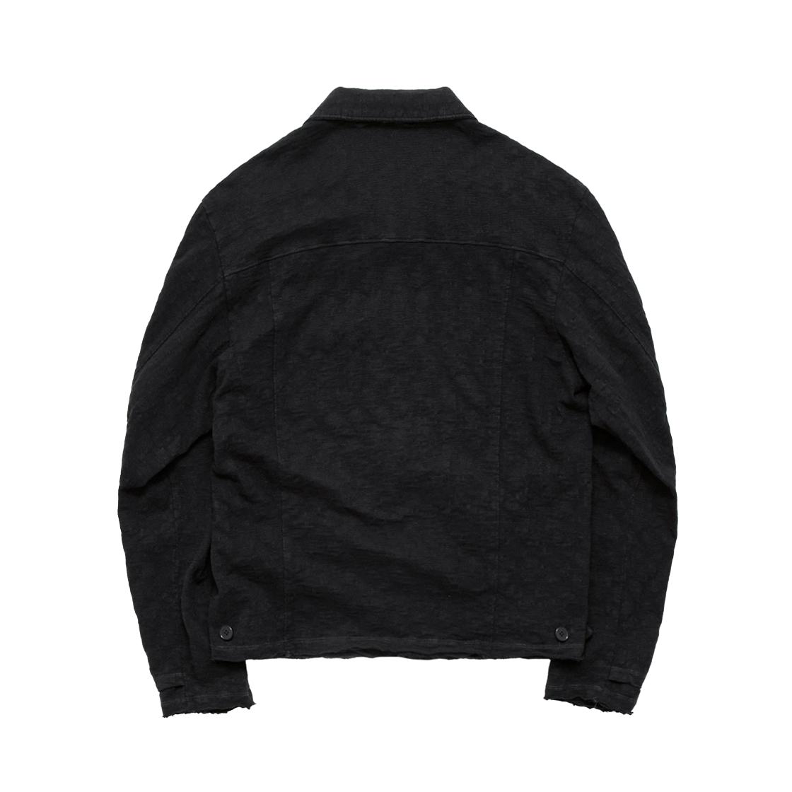 Polyteru - Slub Zip Jacket (Black) product image 2 | TRAB K-Fashion Australia