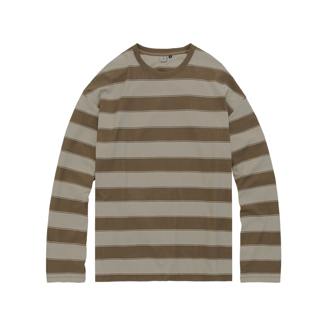 Polyteru - Loosed Striped Long Sleeves (Bold Beige) product image 1 | TRAB K-Fashion Australia