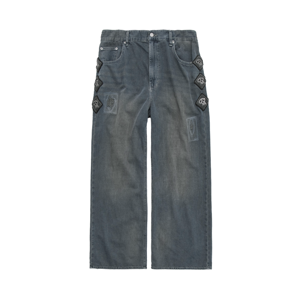 Polyteru - HANK Narrow Gosima Denim Pants (Blue Gray) product image 1 | TRAB K-Fashion Australia