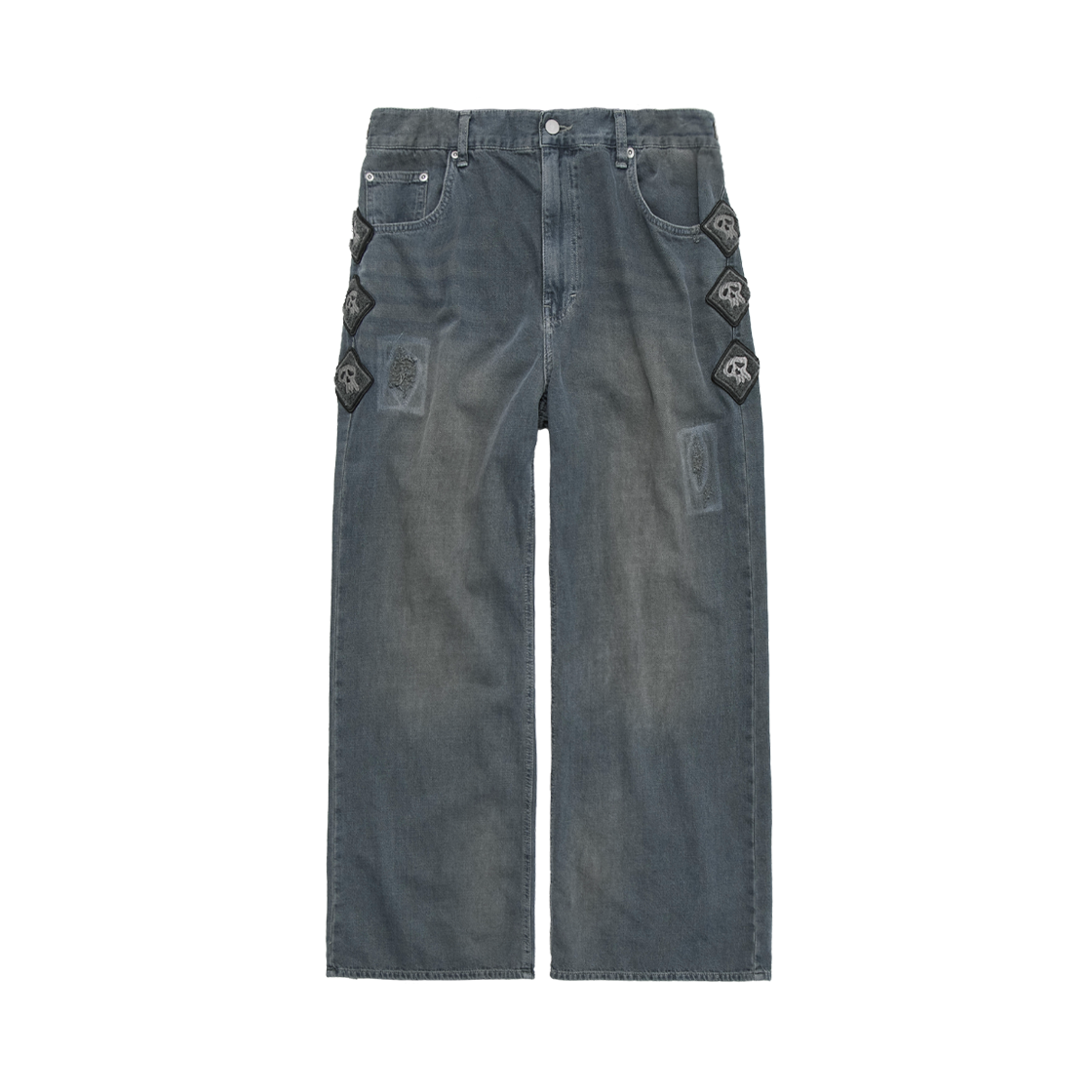 Polyteru - HANK Narrow Gosima Denim Pants (Blue Gray) product image 1 | TRAB K-Fashion Australia