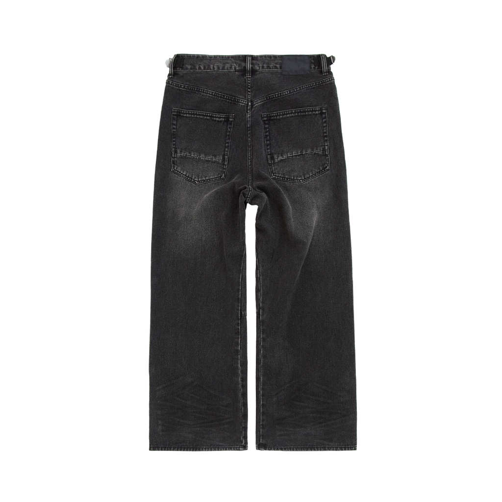 Polyteru - Gosima Denim Pants Washed (Black 002) product image 2 | TRAB K-Fashion Australia