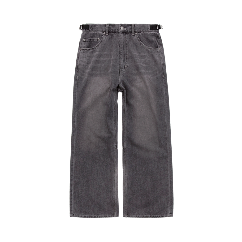 Polyteru - Gosima Denim Pants Faded Gray / (Plum Fade) product image 1 | TRAB K-Fashion Australia