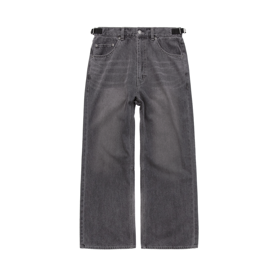 Polyteru - Gosima Denim Pants Faded Gray / (Plum Fade) product image 1 | TRAB K-Fashion Australia
