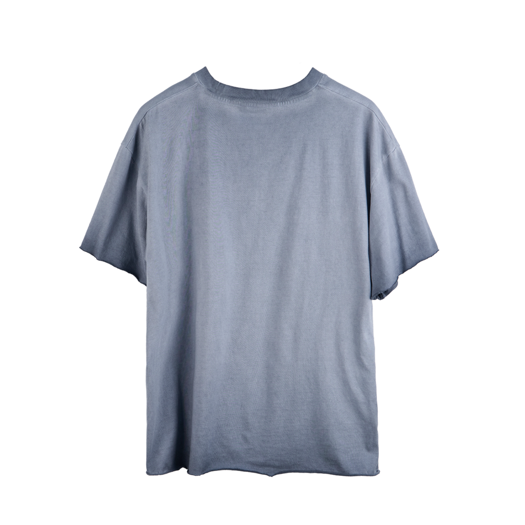 Polyteru - Fog 1/2 Tee Raw Cut Hard (Washed Navy) product image 2 | TRAB K-Fashion Australia