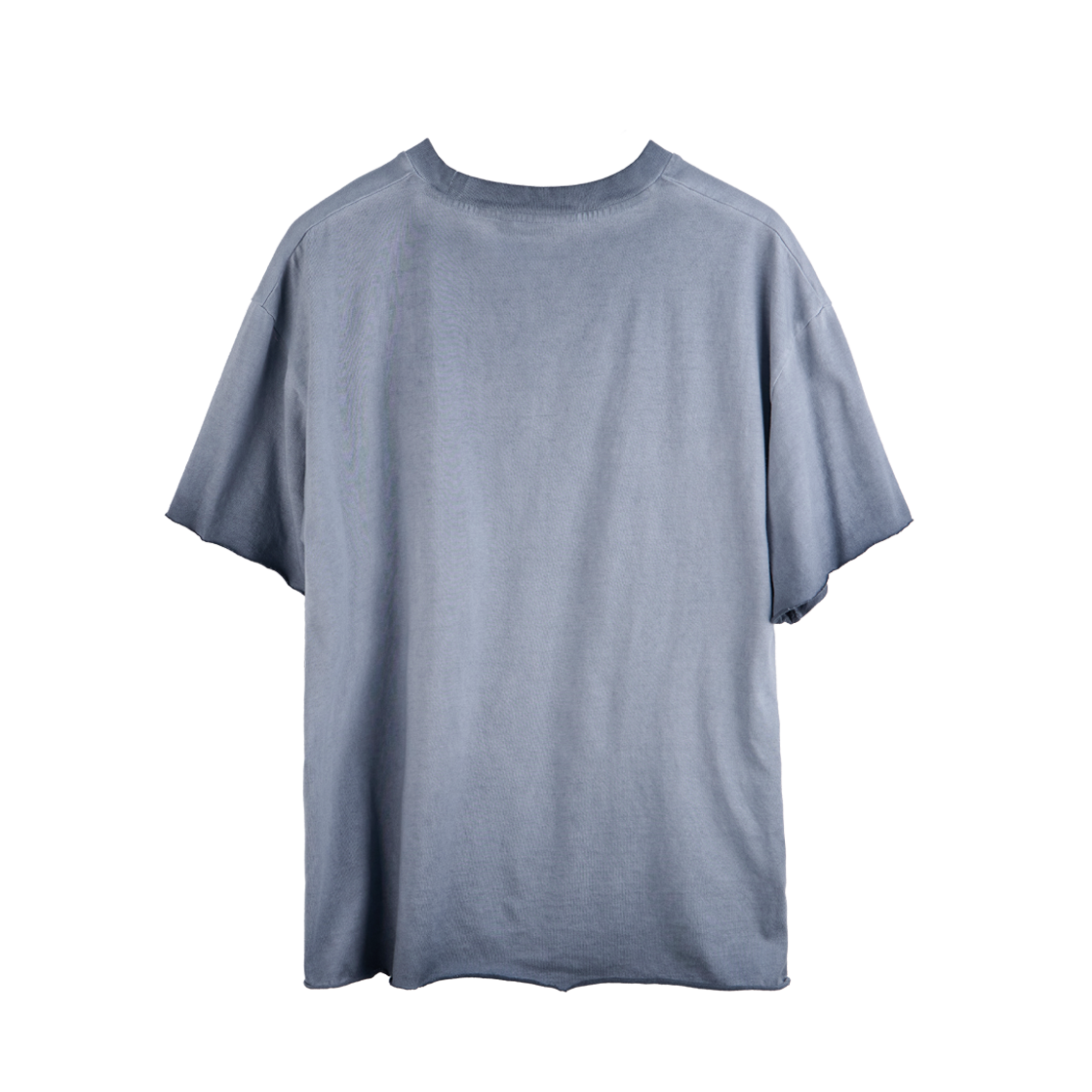Polyteru - Fog 1/2 Tee Raw Cut Hard (Washed Navy) product image 2 | TRAB K-Fashion Australia