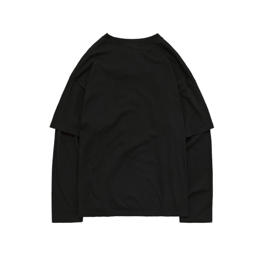 Polyteru - Graphic Double Layer Tee (Black) product image 2 | TRAB K-Fashion Australia