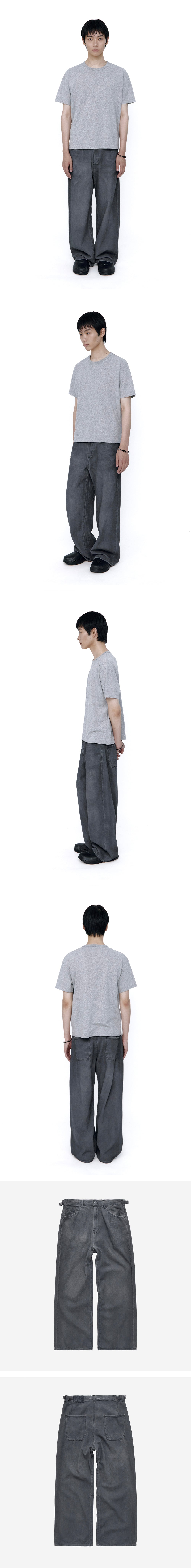 Polyteru - Coated Gosima Denim Pants 1% (Blue Charcoal) product image 3 | TRAB K-Fashion Australia