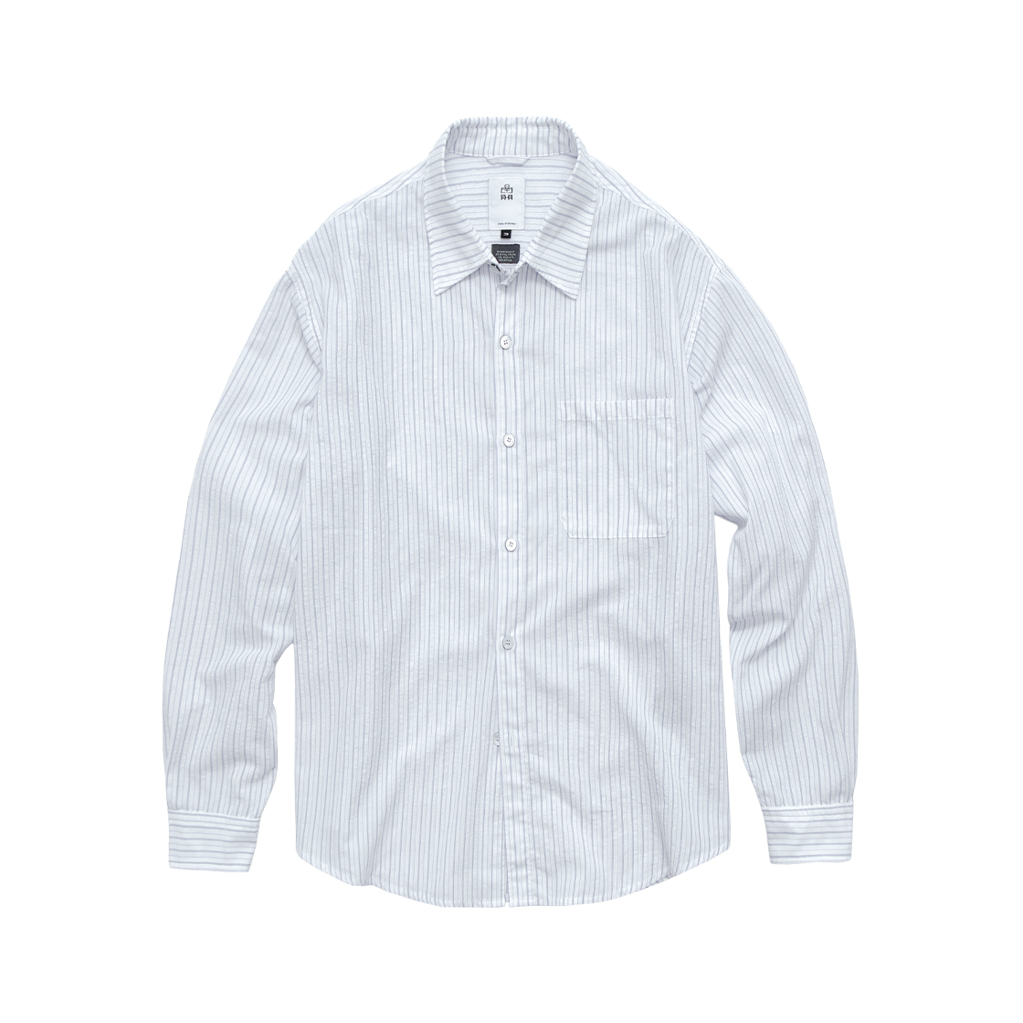 Polyteru - Loosed Striped Shirts (Washed White) product image 1 | TRAB K-Fashion Australia