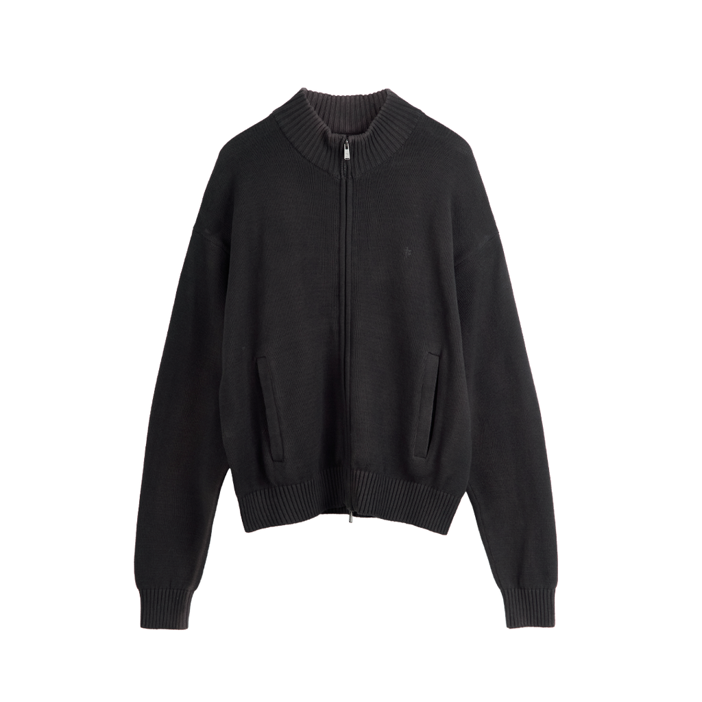Polyteru - Track Knit Zip (Up Charcoal) product image 1 | TRAB K-Fashion Australia