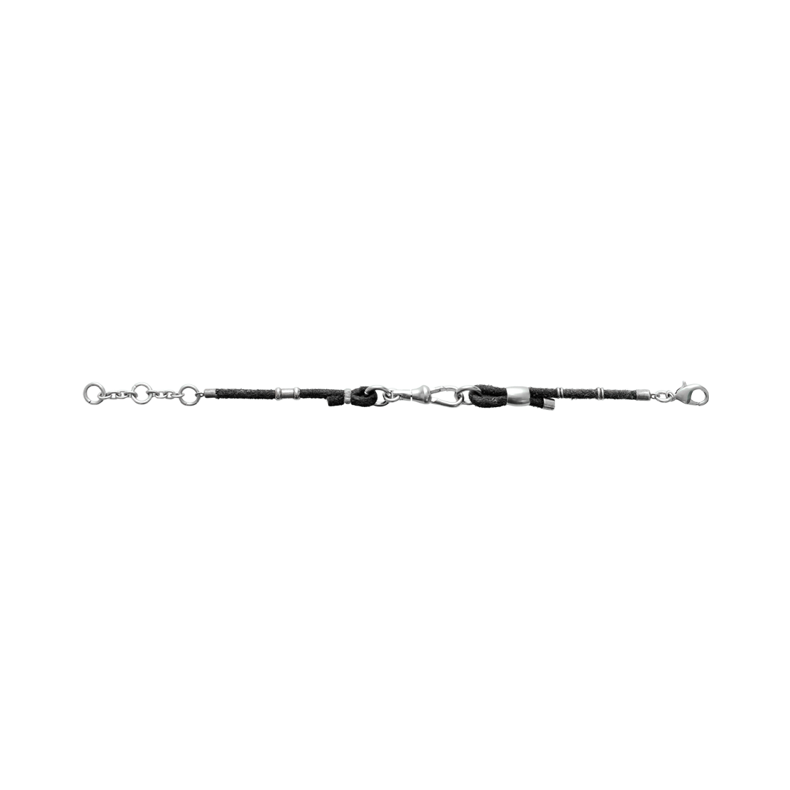 Polyteru - Single Strand Leather Bracelet (Charcoal) product image 2 | TRAB K-Fashion Australia