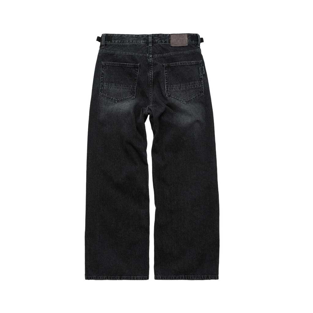 Polyteru - Textured Gosima Denim Pants (Washed Charcoal) product image 2 | TRAB K-Fashion Australia