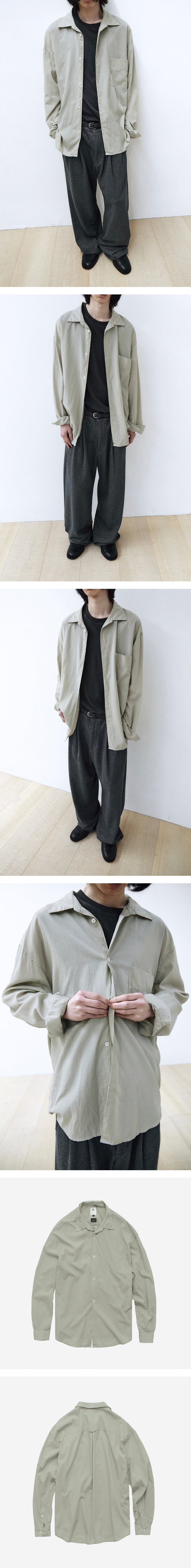 Polyteru - Tenco Loosed Shirt 2.0 (Yellow Sage) product image 3 | TRAB K-Fashion Australia