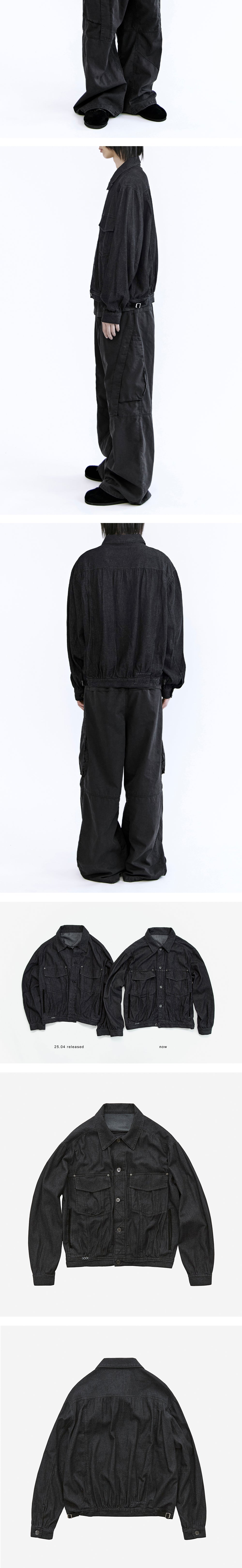 Polyteru - Denim Trucker Jacket Old Man (Dark Indigo) product image 4 | TRAB K-Fashion Australia