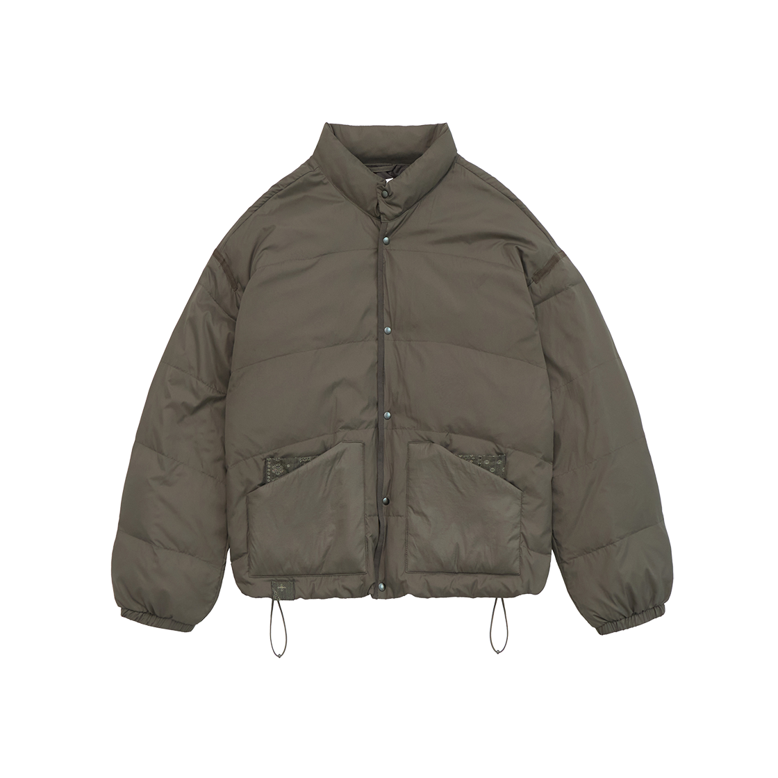 Polyteru - Micro Snap Puff Jacket (Mocha) product image 1 | TRAB K-Fashion Australia