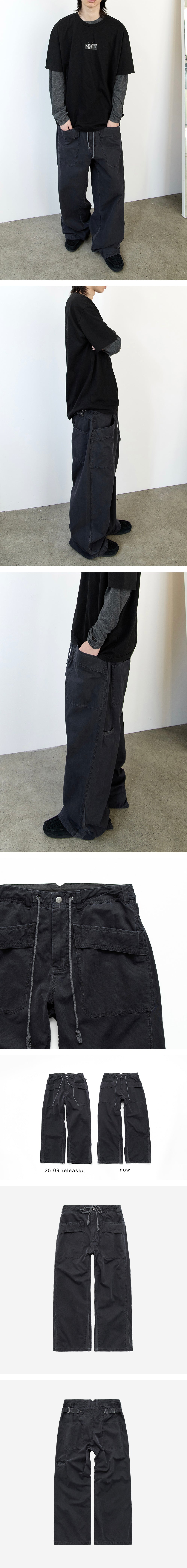 Polyteru - Para Pants Striped Dark (Charcoal Navy) product image 3 | TRAB K-Fashion Australia