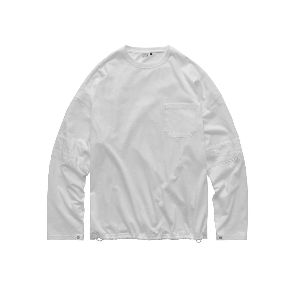 Polyteru - Boarder Long Sleeves (White) product image 1 | TRAB K-Fashion Australia