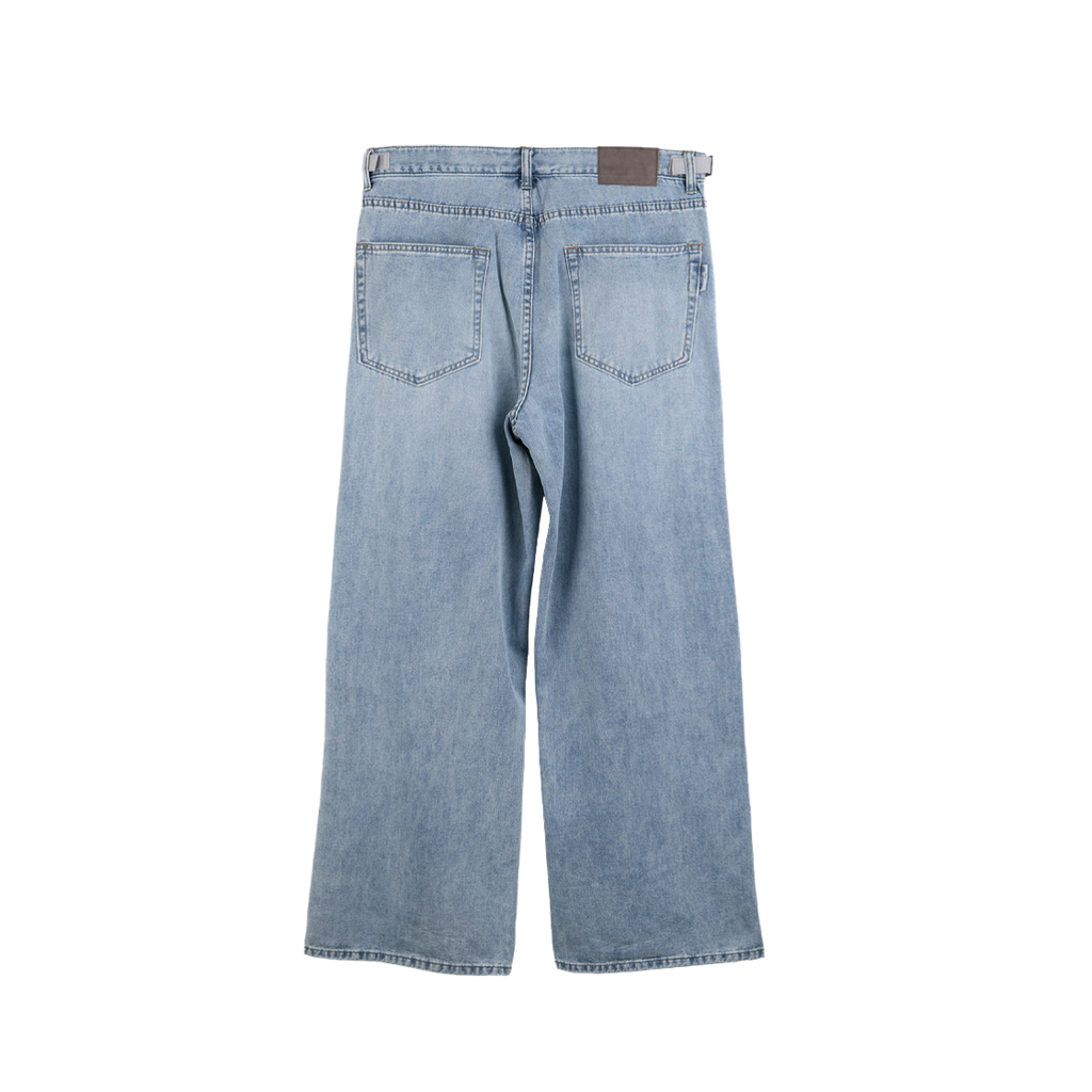 Polyteru - Uncle Cut Denim Jeans Washed (Light Blue) product image 2 | TRAB K-Fashion Australia