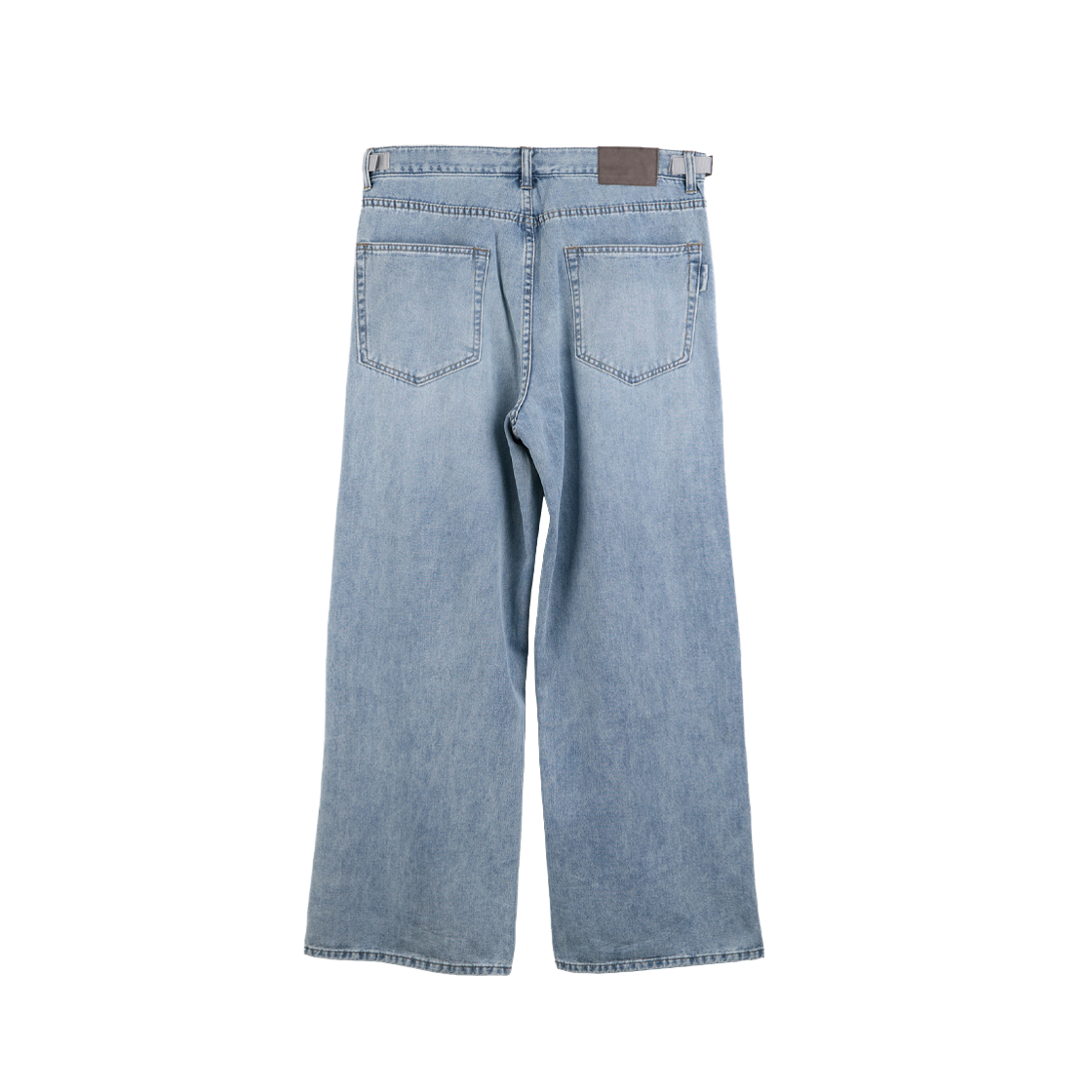 Polyteru - Uncle Cut Denim Jeans Washed (Light Blue) product image 2 | TRAB K-Fashion Australia