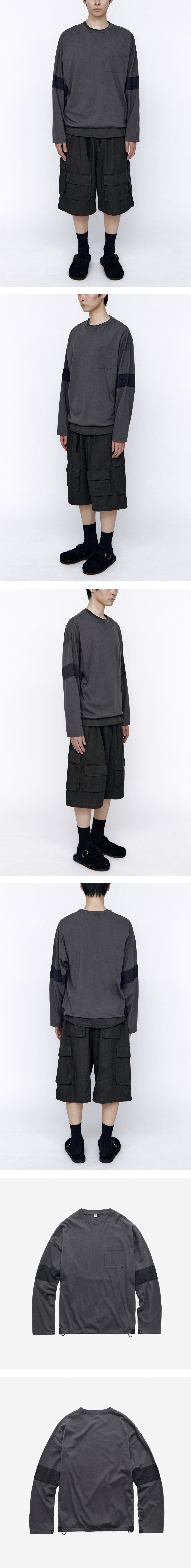Polyteru - Boarder Long Sleeves (Purple Navy) product image 3 | TRAB K-Fashion Australia