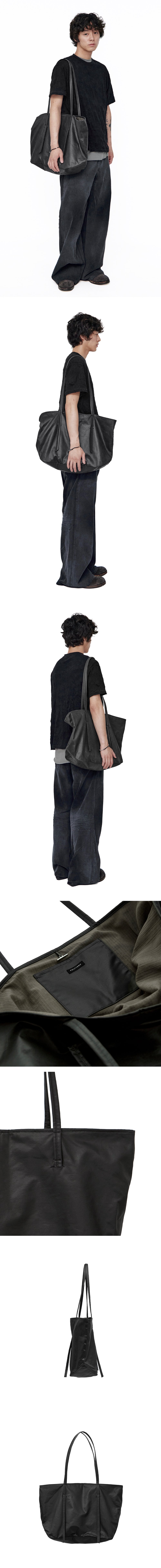 Polyteru - Shopper Tote Bag (Coated Black) product image 2 | TRAB K-Fashion Australia