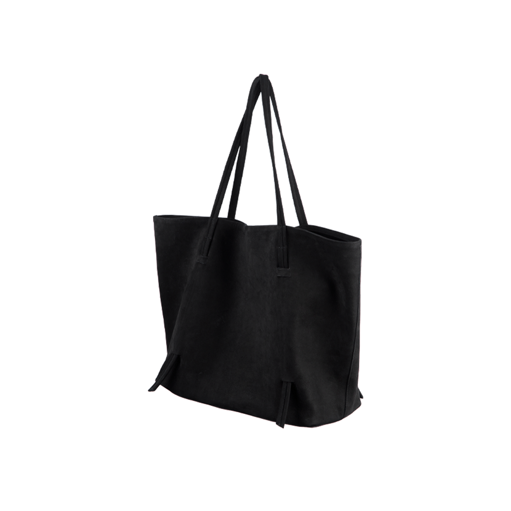 Polyteru - Shopper Tote Bag (Suede Black) product image 3 | TRAB K-Fashion Australia