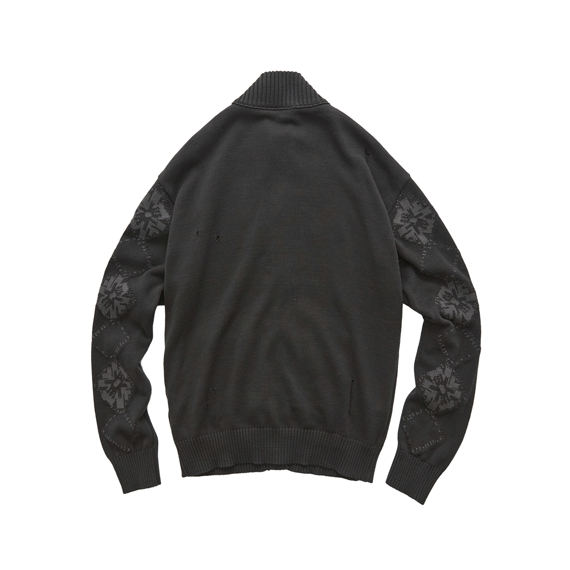 Polyteru - Button Up Cardigan Ethnic Sleeves (Charcoal) product image 1 | TRAB K-Fashion Australia