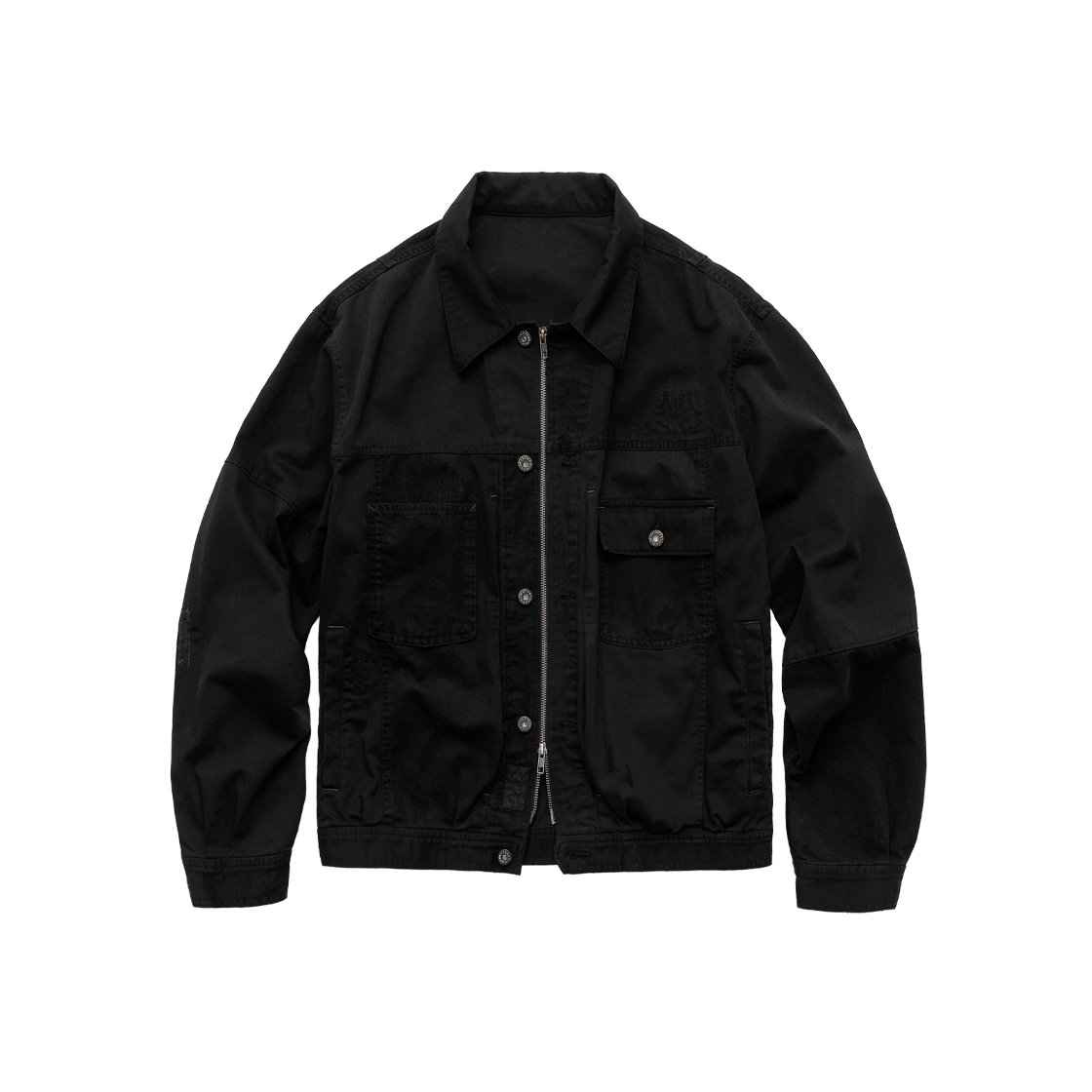 Polyteru - Damaged Sashiko Trucker OG (Ver. Black) product image 1 | TRAB K-Fashion Australia