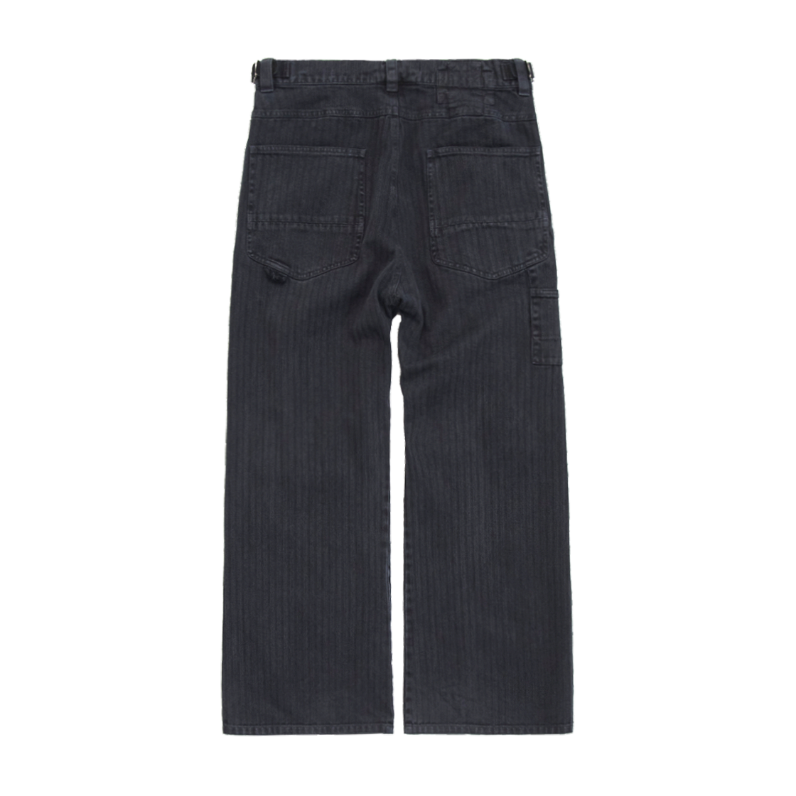 Polyteru - 1011 Cross Patched Pants (Striped Black) product image 2 | TRAB K-Fashion Australia