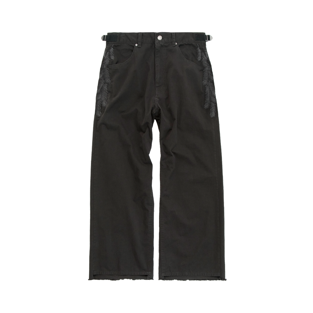Polyteru - 1011 Feather Gosima Pants (Deep Charcoal) product image 1 | TRAB K-Fashion Australia