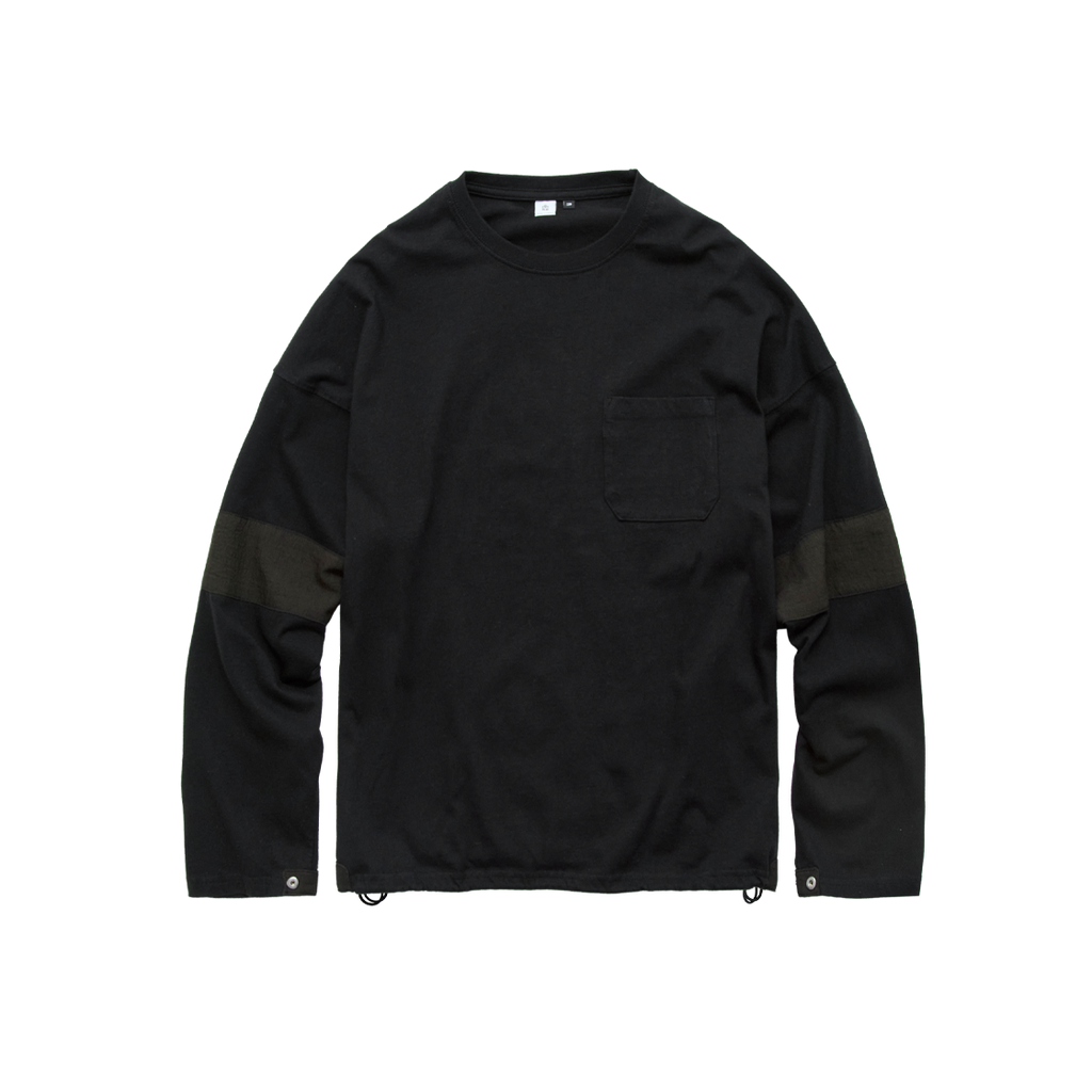 Polyteru - Boarder Long Sleeves (Black Brown) product image 1 | TRAB K-Fashion Australia