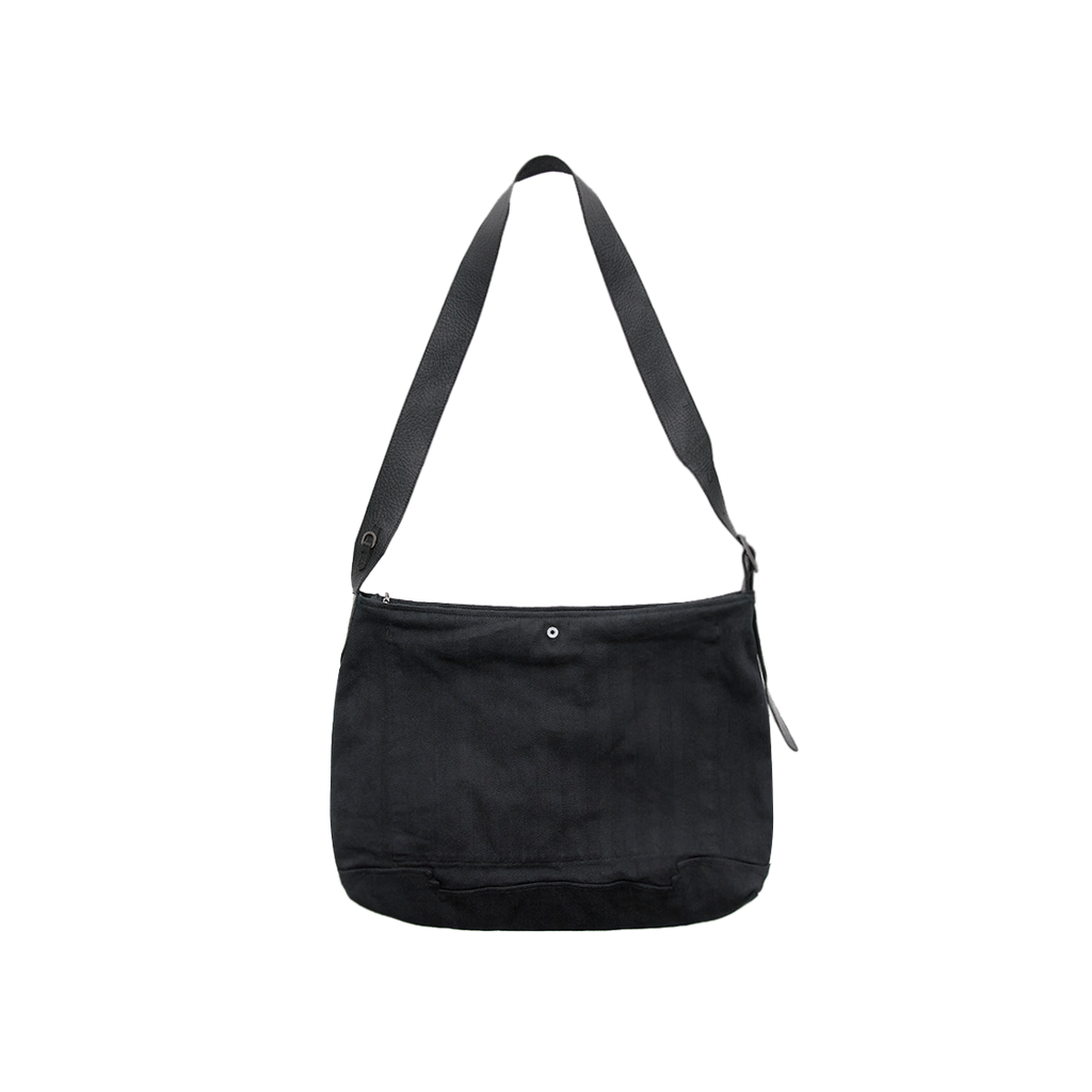 Polyteru - 1011 Fleur Patched Cross Bag (Striped Black) product image 2 | TRAB K-Fashion Australia