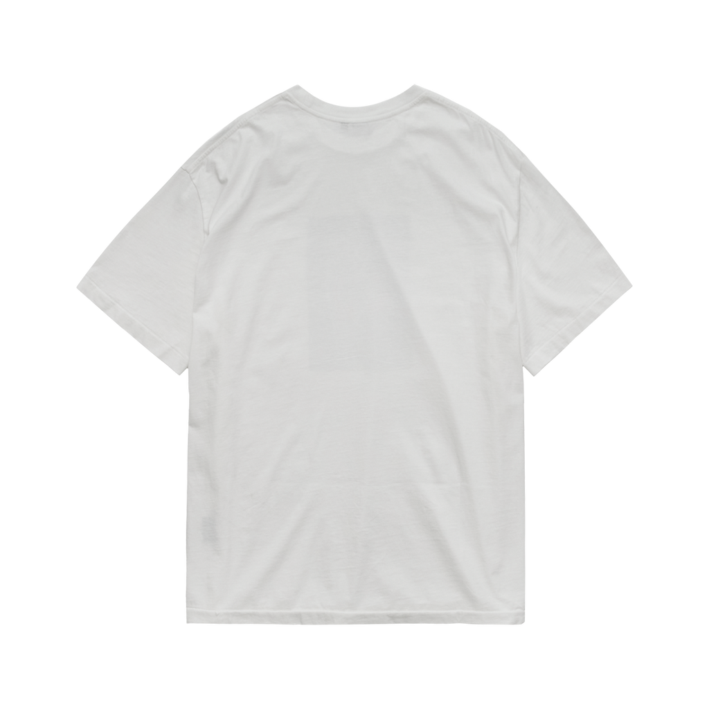 Polyteru - 1/2 Graphic T-Shirt 'Skull (Couple' White) product image 2 | TRAB K-Fashion Australia