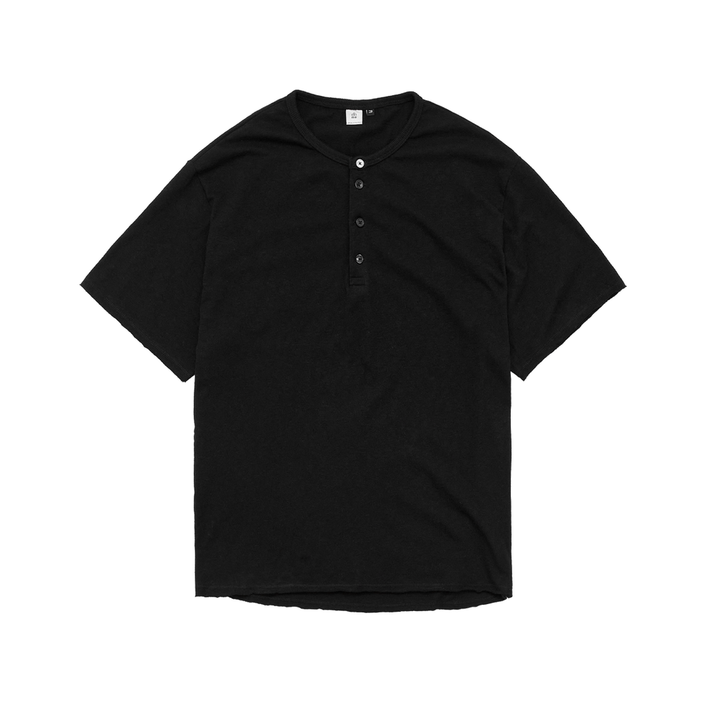 Polyteru - 1/2 Henley Neck (T-Shirt Black) product image 1 | TRAB K-Fashion Australia