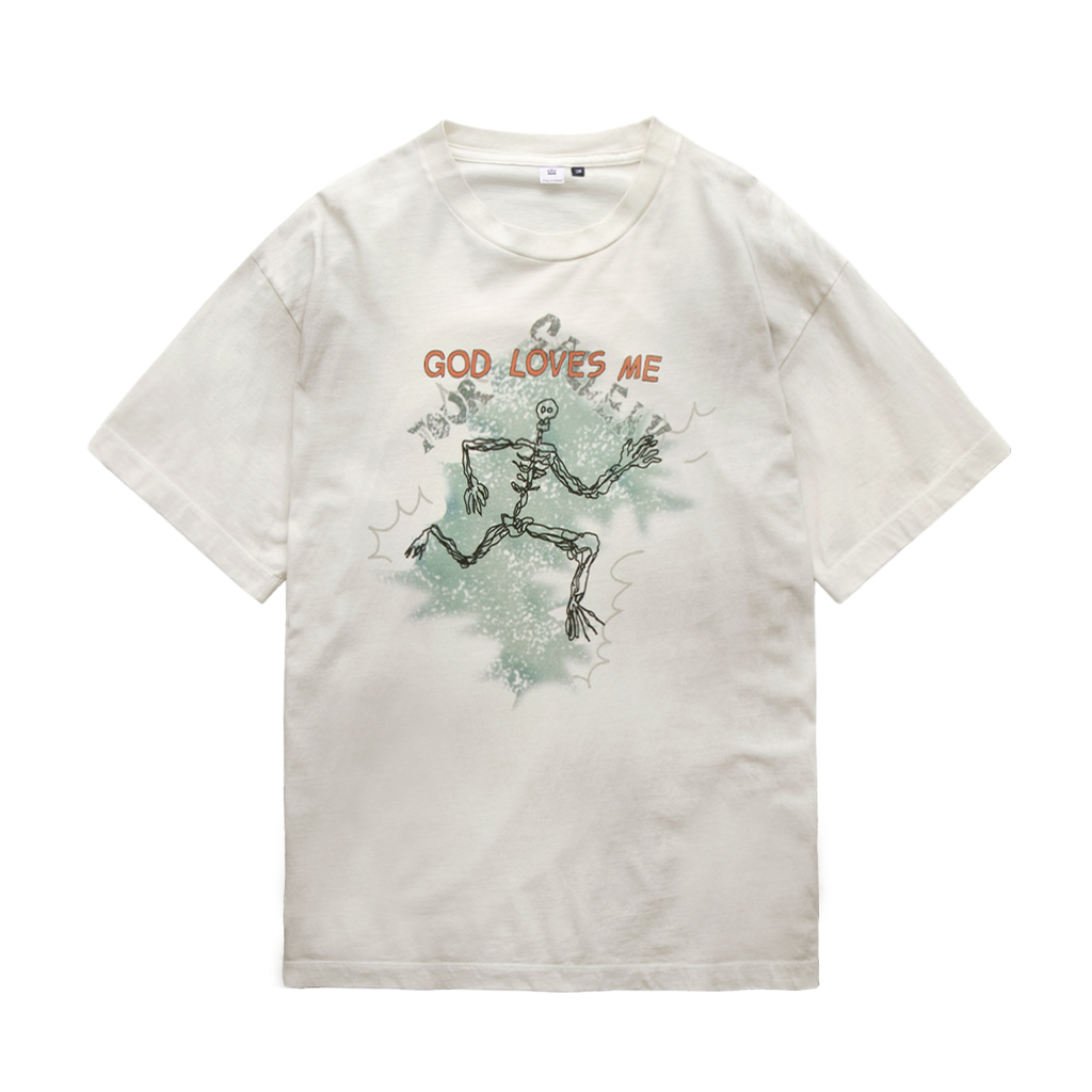 Polyteru - 1011 Lightning 1/2 Tee (Dirty White) product image 1 | TRAB K-Fashion Australia
