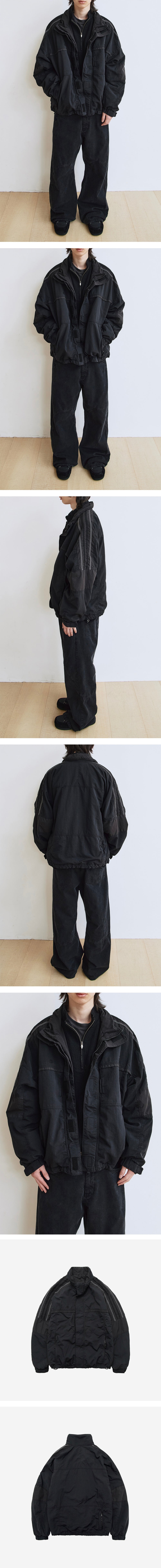 Polyteru - Old School Track Parka (1.2v Black) product image 3 | TRAB K-Fashion Australia