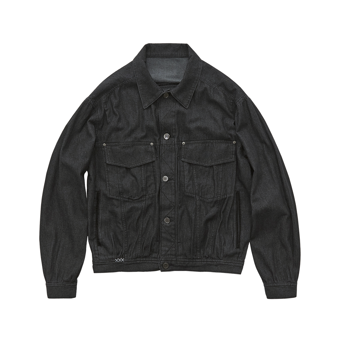 Polyteru - Denim Trucker Jacket Old Man (Dark Indigo) product image 1 | TRAB K-Fashion Australia
