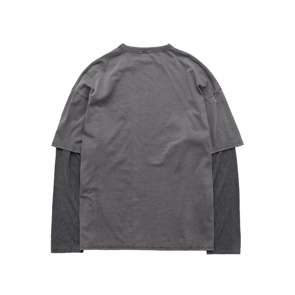 Polyteru - Layered Long Sleeves (Dusty Pink) product image 2 | TRAB K-Fashion Australia