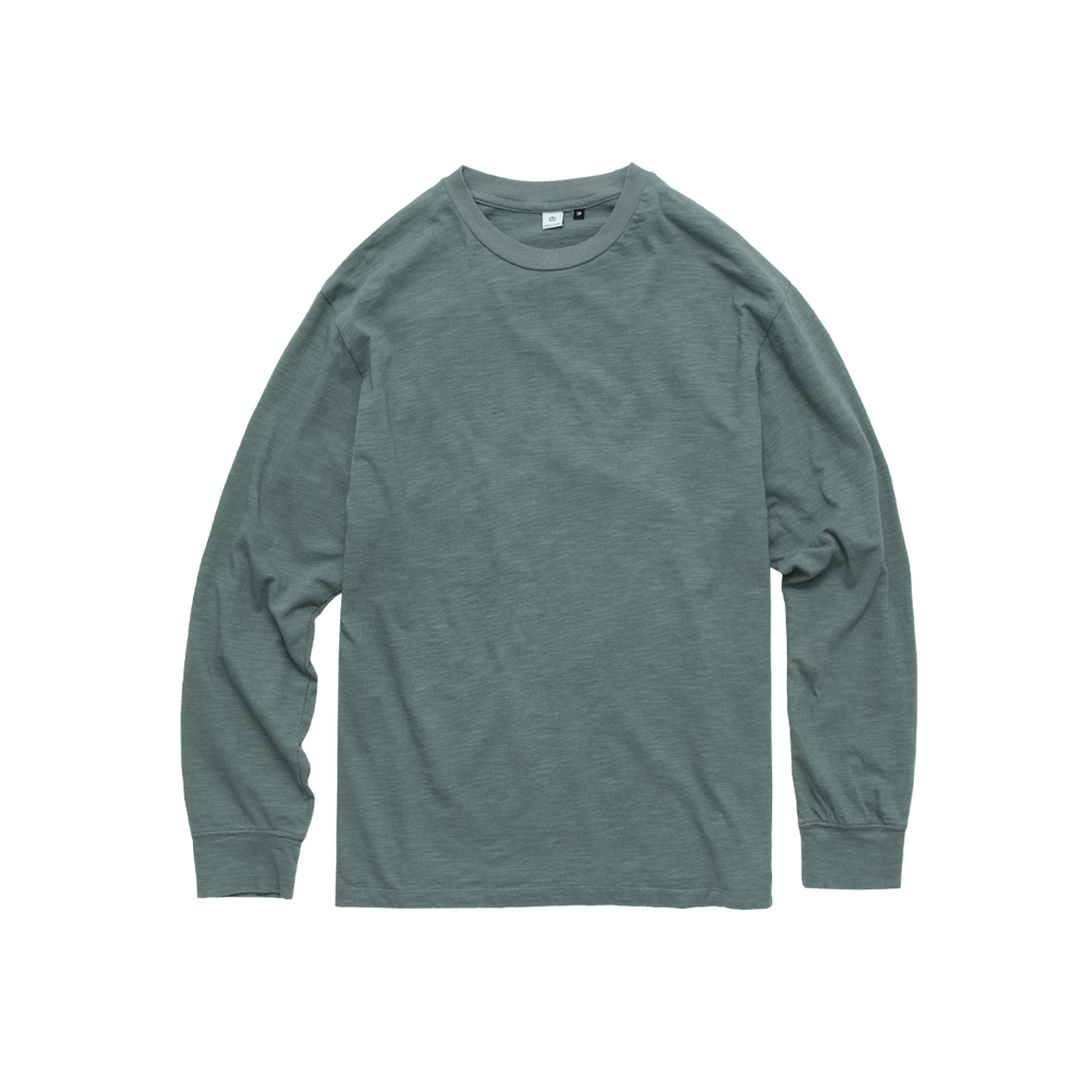 Polyteru - Textured Long Sleeves (Slub Jade) product image 1 | TRAB K-Fashion Australia
