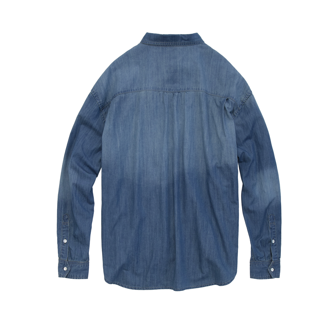 Polyteru - Used Denim Shirt (Mid Blue) product image 2 | TRAB K-Fashion Australia