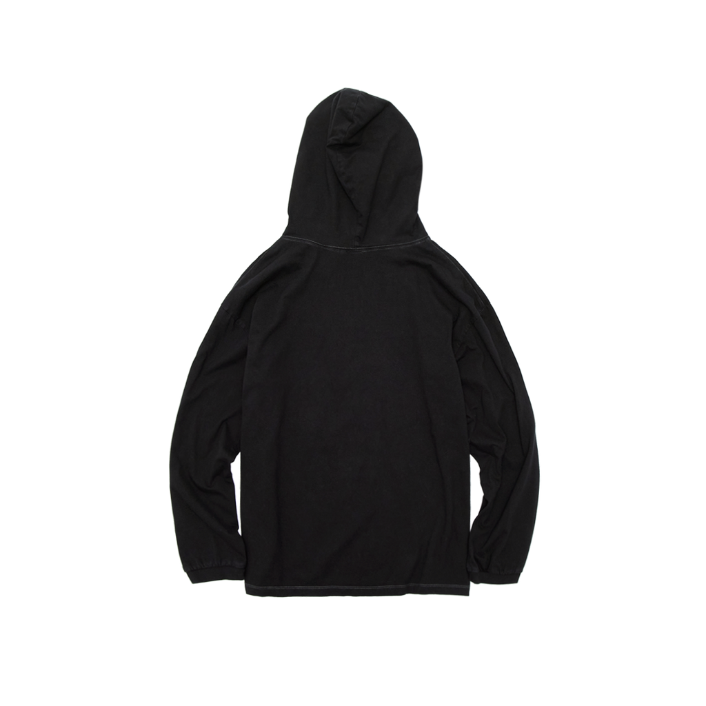 Polyteru - Graphic Hooded Long Sleeves (Lush Black) product image 2 | TRAB K-Fashion Australia