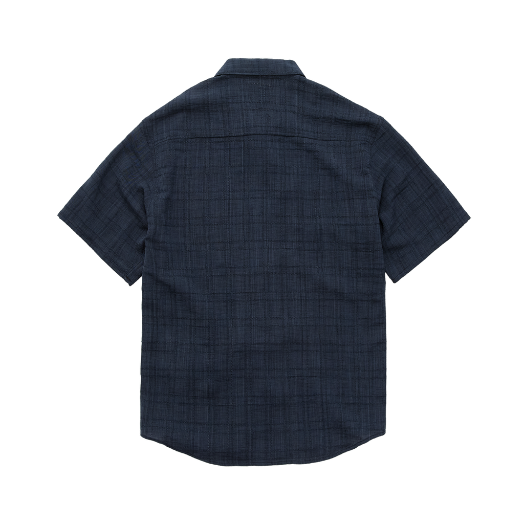 Polyteru - Stitched 1/2 Check Shirt (Blue Navy) product image 2 | TRAB K-Fashion Australia