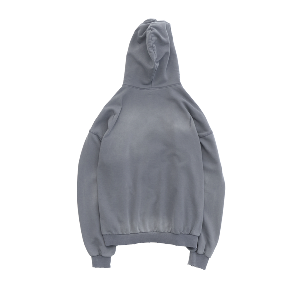 Polyteru - x Hot Stuff Zip Hoodie 'Spear' Hard (Washed Blue) product image 2 | TRAB K-Fashion Australia